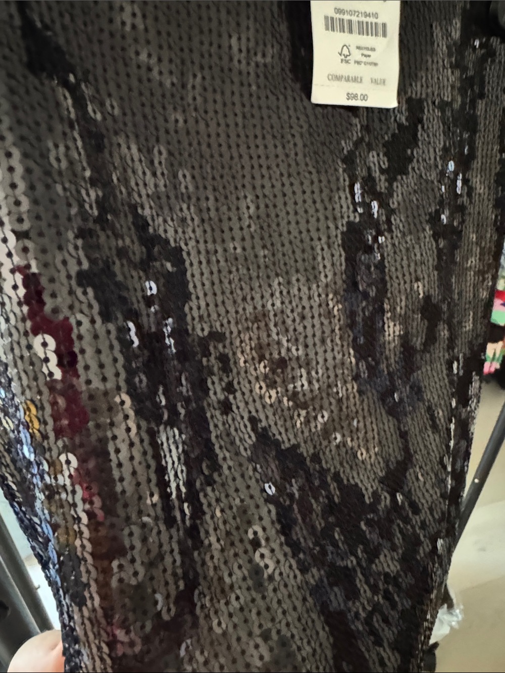 J. Crew Black Sequin Mini Skirt - Picture 3 of 8